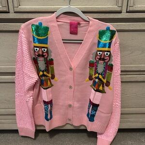 NEW QOS Queen of Sparkles Nutcracker Cardigan